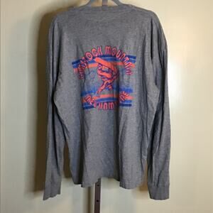 Gunstock Mountain New Hampshire Gray Long sleeve  Tee shirt  Sz. XL EUC